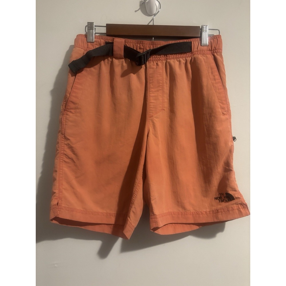 The North Face Swim Trunks Men's Small Board Shorts Orange Coral Belted